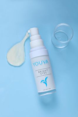 Youva Hyaluronic Acid Anti-Aging Eye Cream - 15ml | Under Eye Cream | Marine Extracts | Bearberry and Licorice Root for Dark Circles | Eye Cream | Wrinkles and Reduce Puffiness | Fragrance-Free