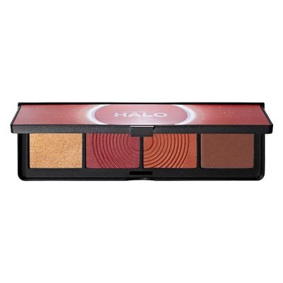 Smashbox Halo Sculpt + Glow Face Palette | Vitamin E, Long Lasting, Contour + Highlighter, 0.55 Ounce, Berry Saturation