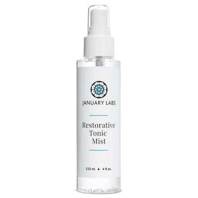 January Labs - Restorative Tonic Mist, Hydro Boost Facial Toner for All Skin Types, Refreshing &amp; Lightweight Antioxidant Face Mist Hydrating Spray, 4 Ounce Bottle
