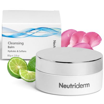 Neutriderm Cleansing Balm Makeup Remover with Vitamin E &amp; Ceramides for Deep Cleansing &amp; Hydration - Luxurious Makeup Cleansing Balm for Face - Makeup Remover Balm Cleanser for All Skin Types, 2.8 Oz.