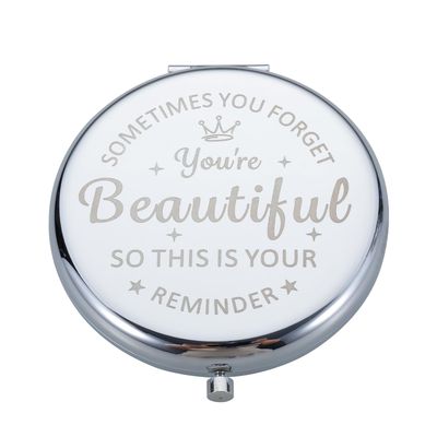 XPENMULBOJA Stocking Stuffers for Women Makeup Mirror Birthday Christmas Compact Mirror Gifts for Girl Daughter Mom Female Friends Inspirational Valentines Ideas for Wife Girlfriend