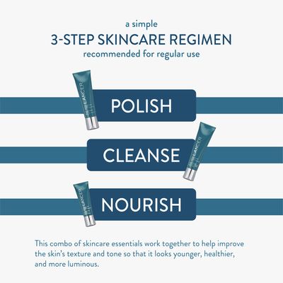 Lancer Skincare The Method Intro Kit, 3-Step Facial Exfoliator, Cleanser, and Moisturizer Kit for Oily or Congested Skin