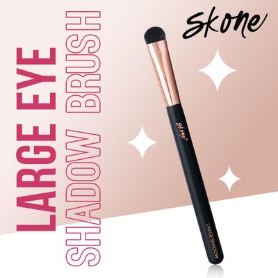 Skone Cosmetics | Professional Grade Makeup Brush | Eye Shadow | Eyebrows | Primer | Smudger | Nylon Brush (Large Shadow Brush)