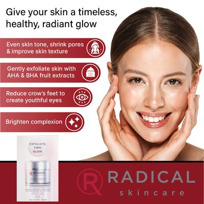 Radical Skincare Age Defying Exfoliating Pads Removes Dead Skin, Evens and Brightens Skin Tone for Radiant Glow | For All Skin Types Including Sensitive Skin | Paraben &amp; Cruelty Free (15 Pads, 2 Pack)