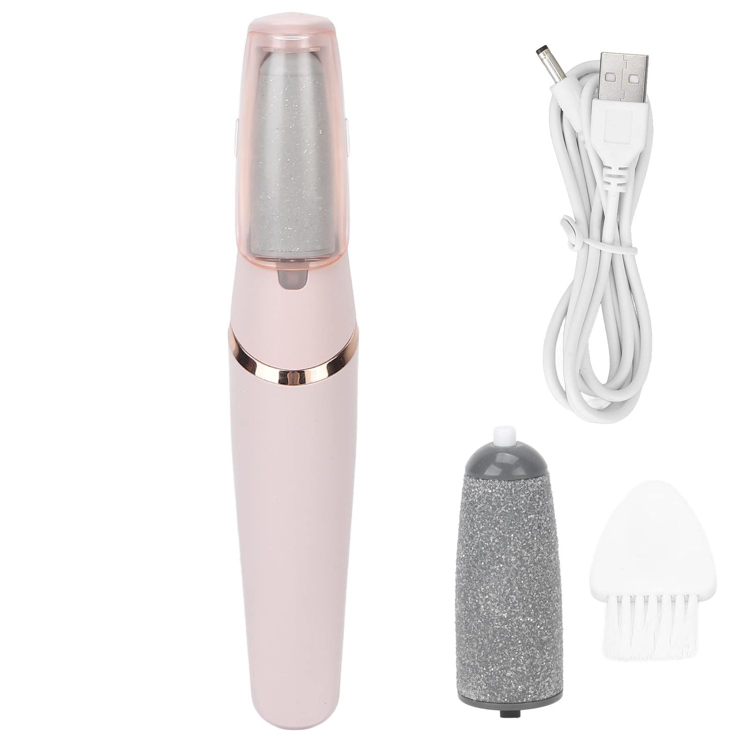 Pongnas Electric Feet Callus Remover Rechargeable, Professional Portable Foot File Scrubber Pedicure Tools with 2 Gears, Pedicure Tools kit Feet Care for Dead Skin Cracked Heels