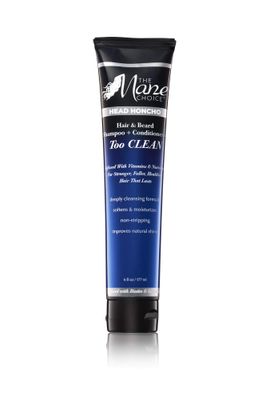 THE MANE CHOICE Head Honcho Hair &amp; Beard Shampoo And Conditioner Too CLEAN- Vitamins And Nutrients For Stronger, Fuller, and Healthier Hair And Beard (6 Ounces / 177 Milliliters)