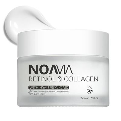 NOAVIA Retinol Moisturizer Face Cream,Day and Night Skin Care for Women and Men Anti Aging Facial Moisturizer with Simply Vital Collagen Retinol Hyaluronic Acid, Neck Firming and Tightening