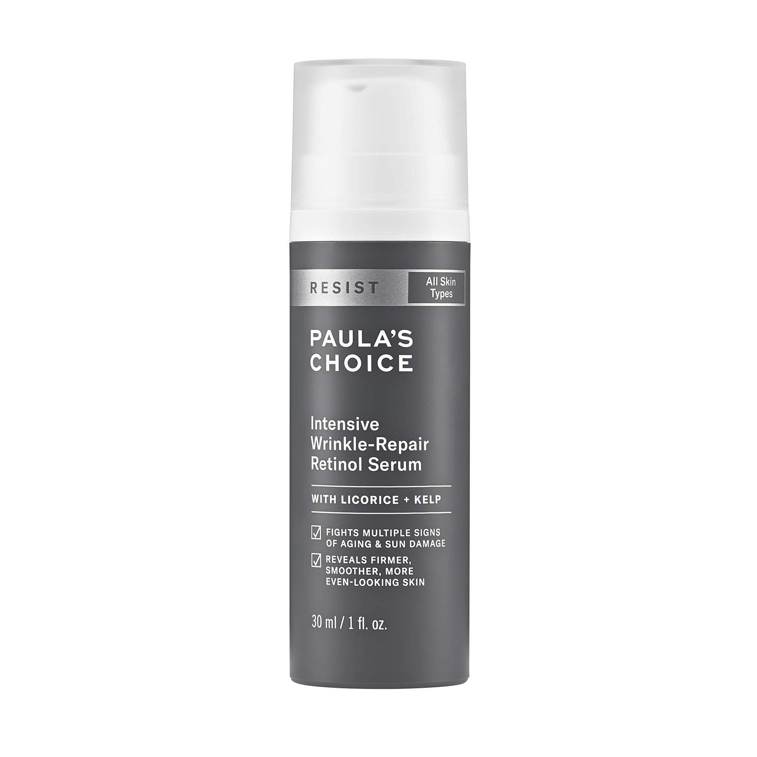 Paula&#39;s Choice RESIST Intensive Wrinkle-Repair Retinol Serum, Squalane, Vitamin C &amp; E, Anti-Aging &amp; Wrinkle Treatment, 1 Fl. Oz.