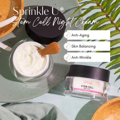 Powerful Anti-Aging Night Cream w/Apple Stem Cells, Retinol, Collagen, Niacinamide, Hyaluronic Acid &amp; Vitamin C, 5-in-1 Face Cream for Women|Men - 1.7 oz.