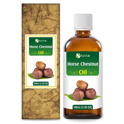 Salvia Pure Horse Chestnut Oil - Firms, Hydrates, and Tones Skin | Cosmetic Grade for Skincare, Hair Care, and DIY | 100 ML