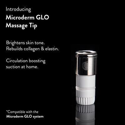 Microderm GLO Premium Diamond Microdermabrasion Tips by Microderm GLO - Medical Grade Stainless Steel Accessories, Patented Safe3D Technology, Safe for All Skin Types. (Massage)
