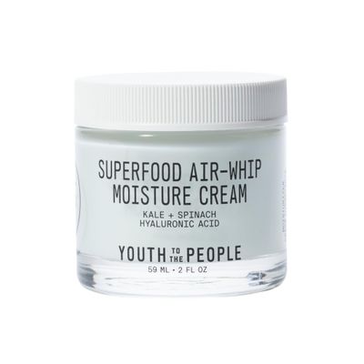 Youth To The People Air-Whip Moisture Face Cream - Gel Moisturizer &amp; Face Primer - Lightweight Green Tea + Hydrating Hyaluronic Acid Moisturizer - Plumping, Anti-Aging, Sensitive Vegan Skincare (2oz)