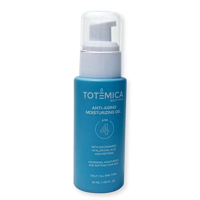TOTEMICA Anti-Aging Moisturizing Gel with Niacinamide, Hyaluronic Acid &amp; Peptides - Hydrating &amp; Firming Gel for All Skin Types - Vegan, Cruelty-Free (1.69 Fl Oz)