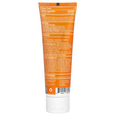 Thinkdaily Mineral Sunscreen, SPF 30 Zinc Oxide Sunscreen with Aloe &amp; Tea Leaves, 3 Fl Oz, Natural, Water Resistant Reef Safe Sunscreen, Broad Spectrum UVA/UVB Sun Screen for Sun Protection