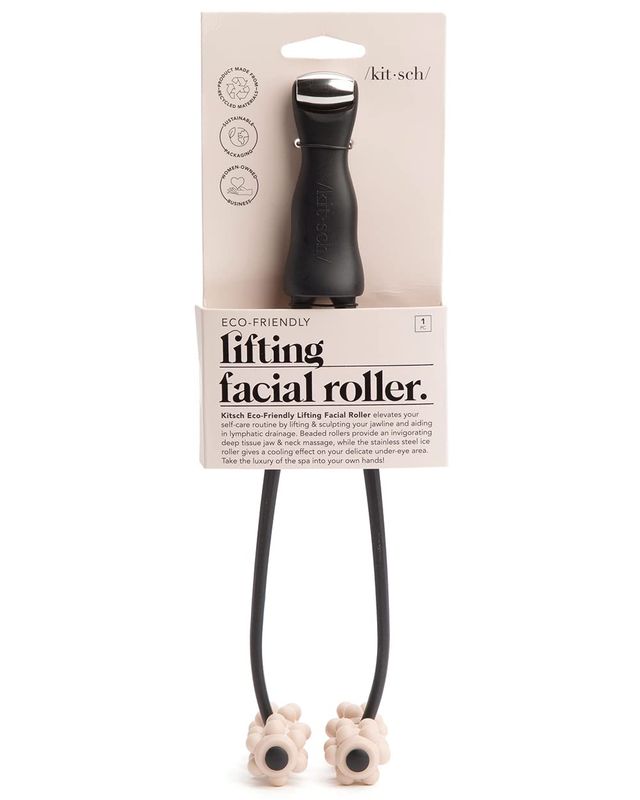 Kitsch Facial Lifting Roller for Wrinkles &amp; Firming | 2-in-1 Eye &amp; Face Massager Tool for Self-Care | Jawline Sculpting, Neck Lifting, and Skin Tightening Facial Roller Massager