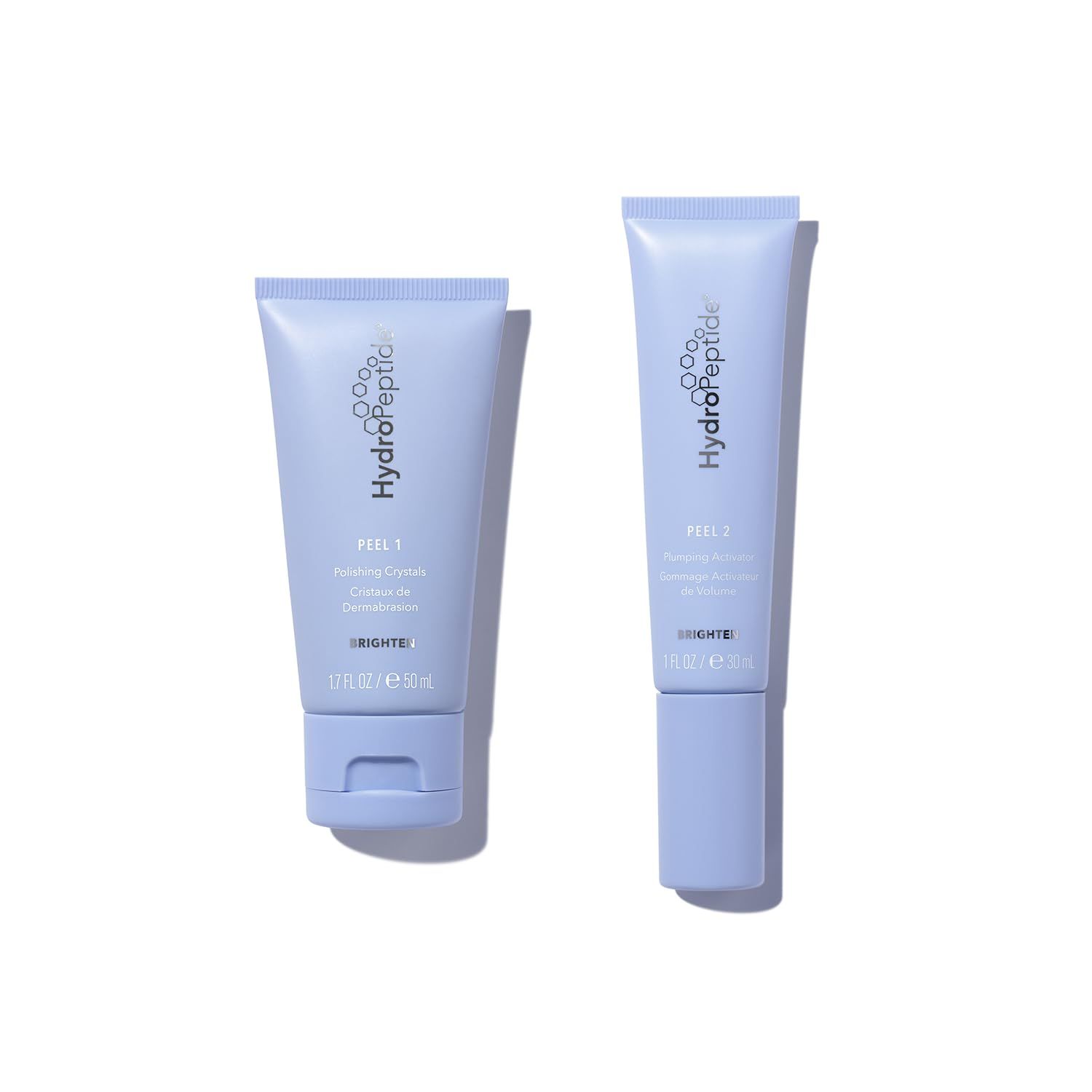 HydroPeptide Polish &amp; Plump Face Peel Radiant Two-Step System, Boosts Firmness and Plumpness, 1 Set