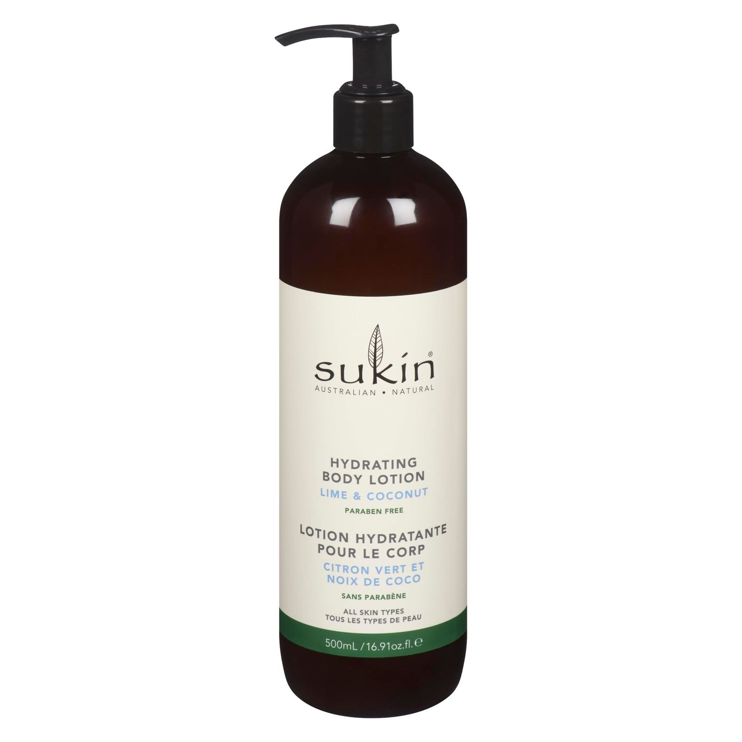 Sukin Lime &amp; Coconut Scent Hydrating Body Lotion For Women, For All Skin Type, Paraben Free, 16.91 Fluid Ounces (Pack Of 1)
