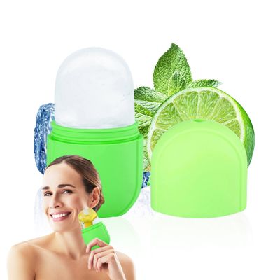 Ice Roller for Face and Eye, Silicone Ice Mold for Face,Facial Ice Roller Skin Care Tool for Eye Puffiness Relief &amp; Remove Fine Lines &amp; Reduce Acne Beauty Gift for Women (05# Green)