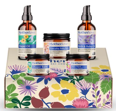 Motherlove Baby Body Care Gift Box-Clean Body Care for Newborns, Infants, &amp; Toddlers-Baby Shower Gift &amp; Nursery Essential
