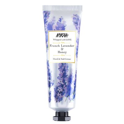 Nykaa Naturals Hand and Nail Cream - Non-Greasy Formula, Deeply Hydrates - Nourishes and Soften Skin - Fresh Aroma - French Lavender and Honey - 1 oz