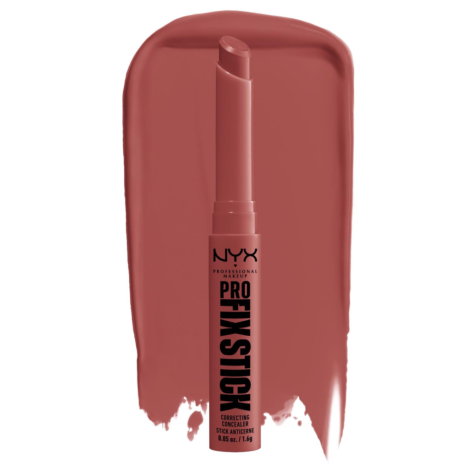 NYX PROFESSIONAL MAKEUP Pro Fix Stick Correcting Concealer, Buildable Medium Coverage Concealer Stick - Brick Red