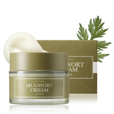 I&#39;m from Mugwort Cream, For all skin type, 1.69 fl oz | Moisturizer with 73.55% Mugwort Extract, Soothing, Calming, Redness Relief with Sebum control