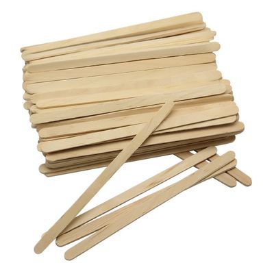 SelfTek 100 Pcs Wooden Wax Applicator Spatulas Sticks for Hair Removal and Smooth Skin, Wax Popsicle Stick Eyebrow Waxing Sticks for Lip, Nose Wax Applicator Sticks