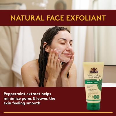 OKAY PEPPERMINT Facial Scrub 6oz / 170gr