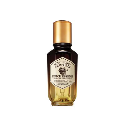 SKINFOOD Royal Honey Propolis Enrich Essence - 63% Black Bee Propolis &amp; 10% Royal Jelly Extract Face Serum - Propolis Serum for Skin - 1.69 Fl. Oz. (50mL)