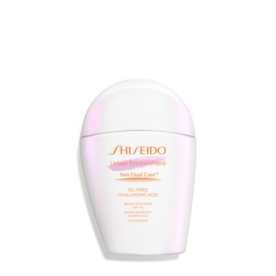 Shiseido Urban Environment Oil-Free Sunscreen SPF 42 - 50 mL - Protects, Hydrates, Mattifies &amp; Works as Face Primer - Water Resistant for 40 Minutes - Non-Comedogenic