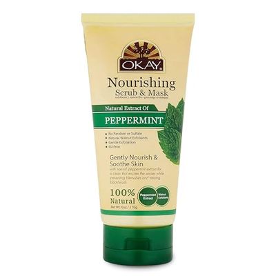 OKAY PEPPERMINT Facial Scrub 6oz / 170gr