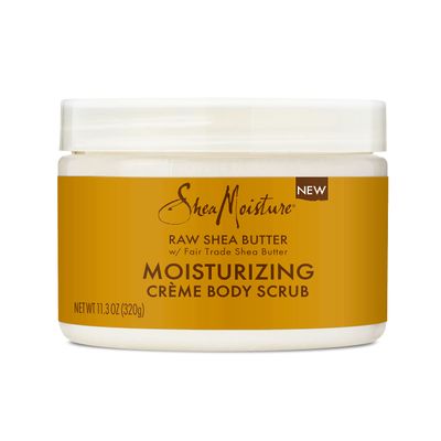 SheaMoisture Raw Fair Trade Shea Butter Moisturizing Exfoliating Crme Body Scrub for Dull Skin 11.3 oz