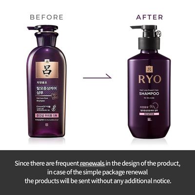 RYO Hair Strength Expert Care Shampoo For Normal&amp;Dry Scalp, Moisturizing Dry Dead Skin Cells, Relieving Itchy and Smelly Scalp, Cleansing, Thickening and Growing For Thinning Hair, 13.53 Fl Oz.