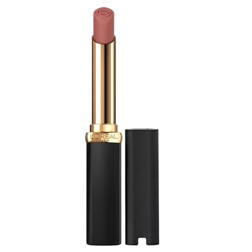 LOral Paris Colour Riche Intense Volume Matte Lipstick, Lip Makeup Infused with Hyaluronic Acid for up to 16HR Wear, Worth It, 0.06 Oz