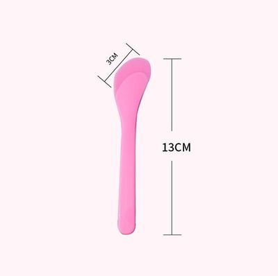 Wopanxye 50 Pack Travel Spatula for Cosmetics, Bulk Disposable Makeup Spatulas Plastic Scoop, 5.12"x 1.18", Skincare Facial Mask Cream Spoon Stick Tip for Cosmetic Mixing, Sampling, Waxing, 9 Colors