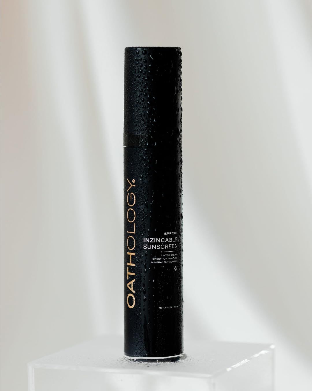 Oathology Inzincable Tinted Sunscreen, SPF 50, 2.0 Fl. Oz., Dermatologist crafted skincare