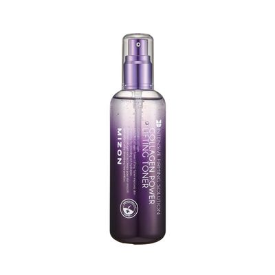 MIZON Collagen Power Lifting Toner Hydrolyzed Collagen with Adenosine Vitamin E Moisturizing Skin Booster for Dry Rough and Aging Skin (120ml 4.06 fl oz)