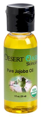 USDA Certified Organic Jojoba Oil - 100% Pure, Travel Size, Cold Pressed, All Natural for Face, Hair, Nails, Ear Stretching and Gauges, Good for Sensitive Skin. Natural Nutty Smell. (1 fl oz/29 ml)