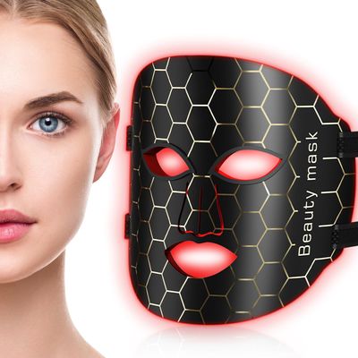 Hendoct Red Light Mask For Face, 7 Colors LED Face Mask Light, LED Light Mask for Facial Skin Care at Home and Travel