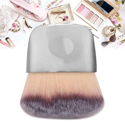 Mini Makeup Brush Soft Hair Loose Powder B Brush base Brush Beauty Tool for Blending Liquid, Cream or Powder Cosmetics (Silver)