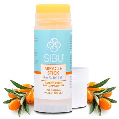 sibu Miracle Stick, Made with Premium Himalayan Sea Buckthorn (1-Year Supply) - Great for Dry Skin, Bug Bites, Sunburn, Windburn, and Chafing