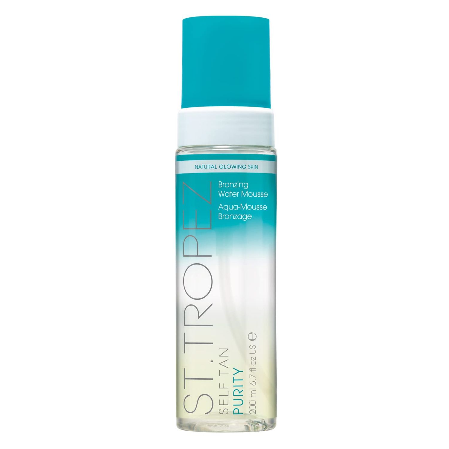 St.Tropez Self Tan Purity Bronzing Water Mousse, Clear Tanning Water Foam, Streak-Free Finish, Develops in 4-8 Hours, Vegan, Natural &amp; Cruelty Free, 6.7 Fl Oz