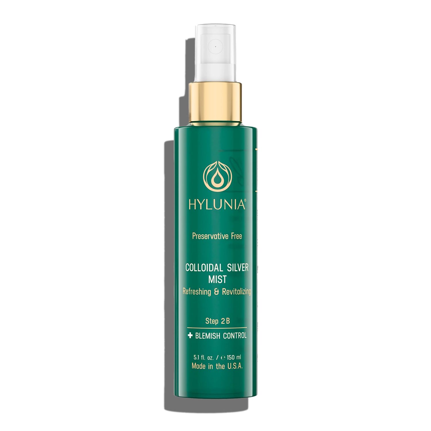 Hylunia Colloidal Silver Mist Toner 5.1 fl. oz. - Hydrating Versatile Toner for Acne-Prone Inflamed Skin | Infused with Colloidal Silver &amp; Lavender for Glowing Skin Cuts &amp; Burns, Body-Refresher