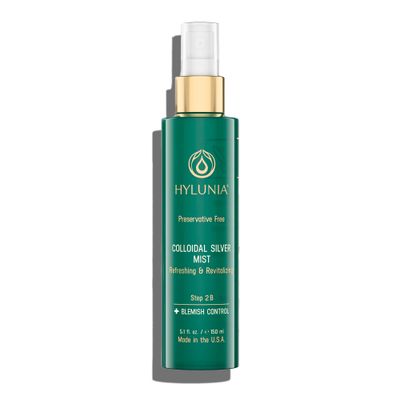 Hylunia Colloidal Silver Mist Toner 5.1 fl. oz. - Hydrating Versatile Toner for Acne-Prone Inflamed Skin | Infused with Colloidal Silver &amp; Lavender for Glowing Skin Cuts &amp; Burns, Body-Refresher