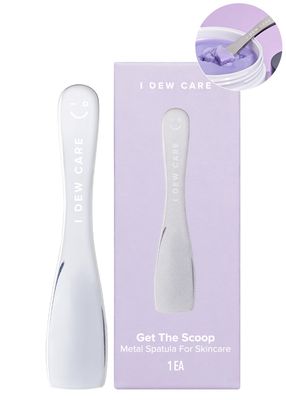 I DEW CARE Skincare Multi-functional Applicator - Get The Scoop | Stainless Steel Makeup Spatula, Mini Spoon Beauty Scoop, Beauty Tool for Cream, Lip Balm, Wash-Off Masks, Mixing, Depuffing
