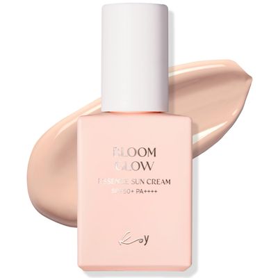 KOY Bloom Tone-Up Glow Sun Care - SPF 50+ PA++++ with Diamond Radiance, Hyaluronic Acid, and Signature Rest Fragrance - Korean Sunscreen 1.01 fl oz(30ml) - Korean Skincare
