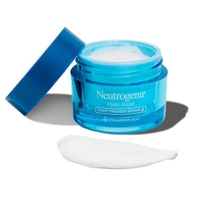 Neutrogena Hydro Boost Night Pressed Serum, Hyaluronic Acid Facial Moisturizer for Normal to Extra Dry Skin, Delivers Overnight Hydration for Restored, Revitalized, Dewy Skin, 1.7 oz