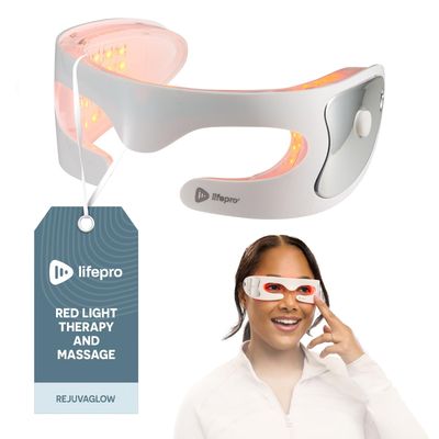 LifePro Red Light Therapy Face Mask, Led Face Mask Light Therapy - 3 Color Light Therapy for Face and Neck, Portable Light Therapy Mask for Skin Care at Home Facial, Led Eye Mask