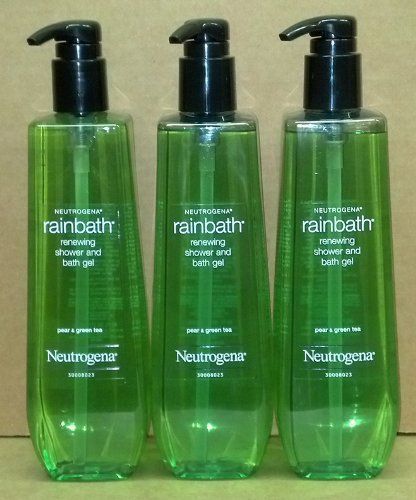 Neutrogena Rainbath Shower and Bath Gel, Pear &amp; Green Tea, 40 Fl Oz (3 Pack)
