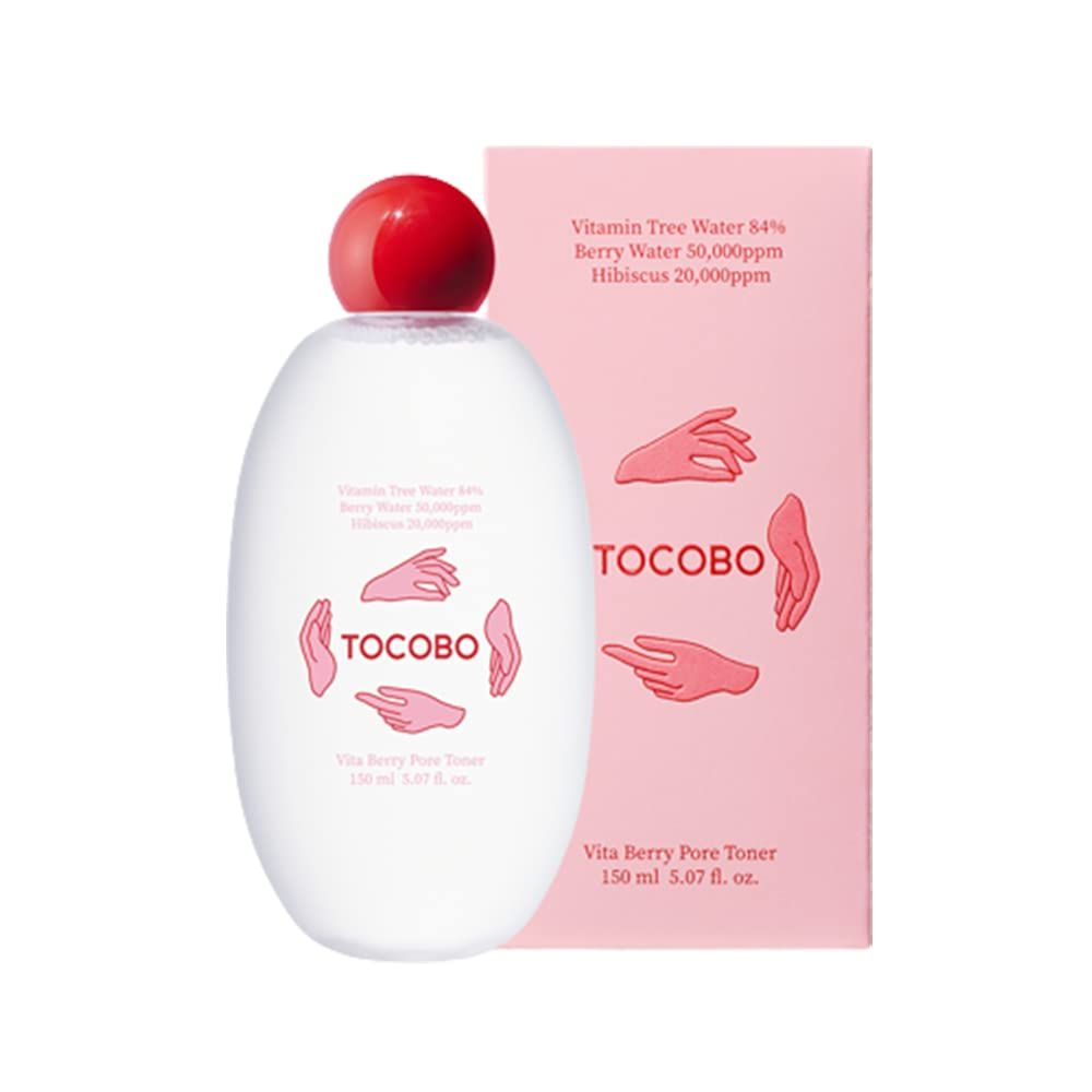 TOCOBO Vita Berry Pore Toner 5.07 fl.oz / 150ml, | Vitamin facial toner, Pore Tightening Toner, for Oily &amp; Combination Skin | Vegan, Alcohol free, Korean Skincare